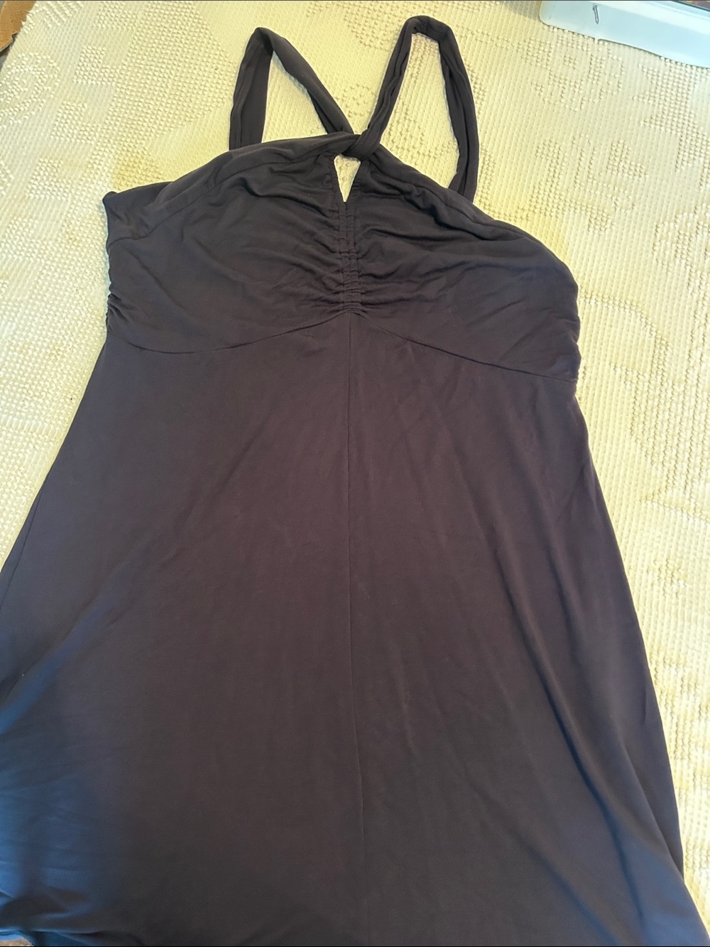 CAbi Black V-Neck Sleeveless Dress